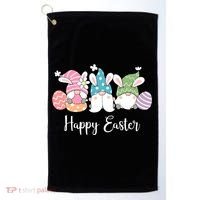 Happy Easter Cute Gnome Holiday Golf Towel thumb 0