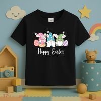 Happy Easter Cute Gnome Holiday Toddler T-Shirt thumb 3