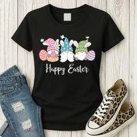 Happy Easter Cute Gnome Holiday Women's T-Shirt thumb 3