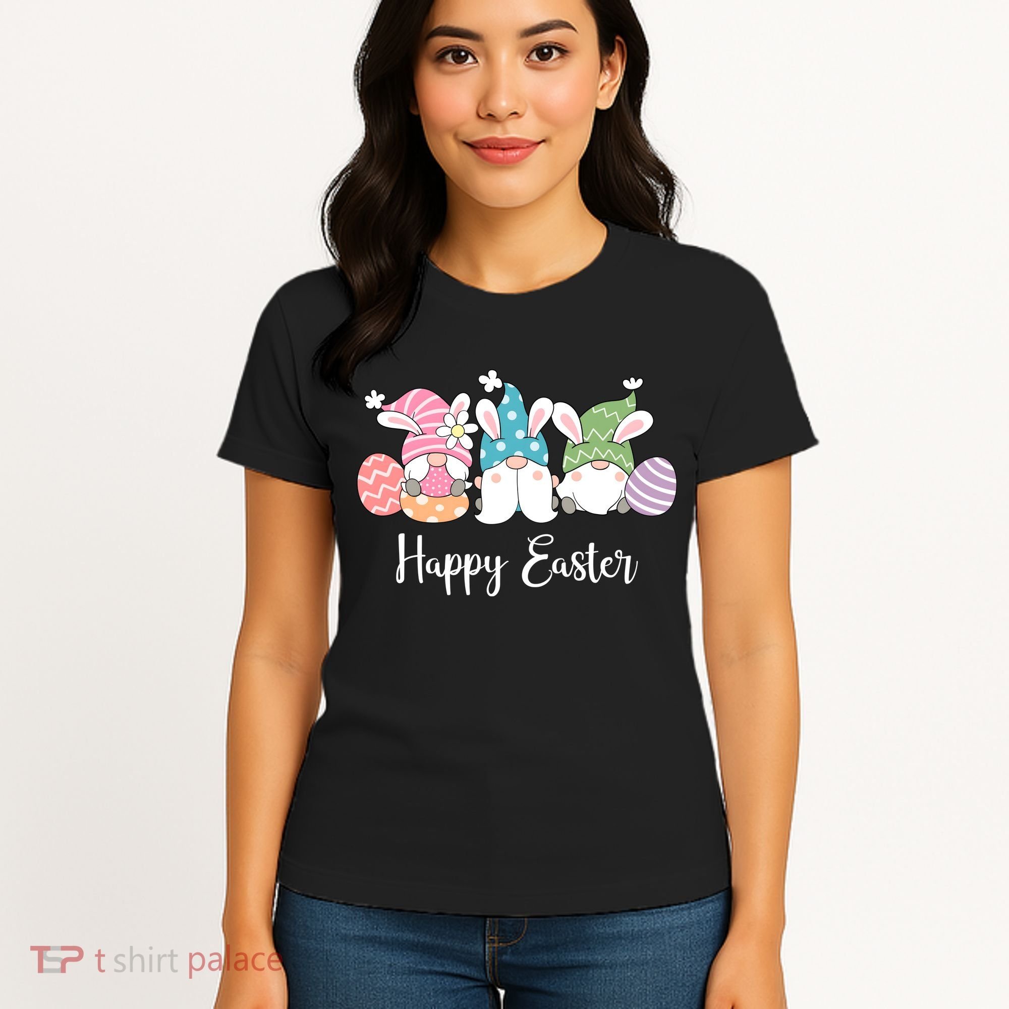 Happy Easter Cute Gnome Holiday Women's T-Shirt