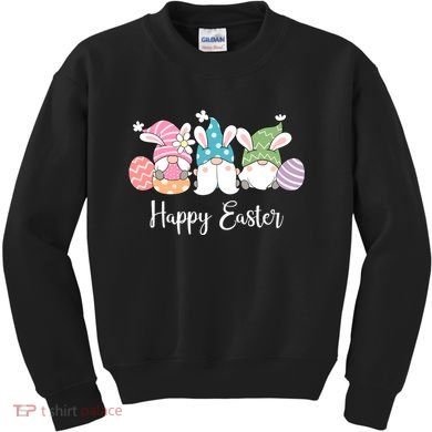 Happy Easter Cute Gnome Holiday Kids Sweatshirt