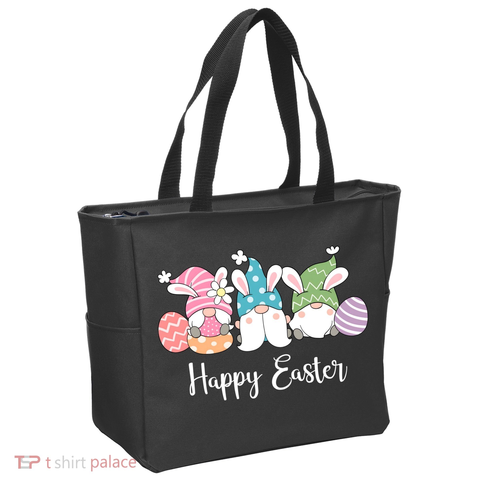 Happy Easter Cute Gnome Holiday Tote Bag