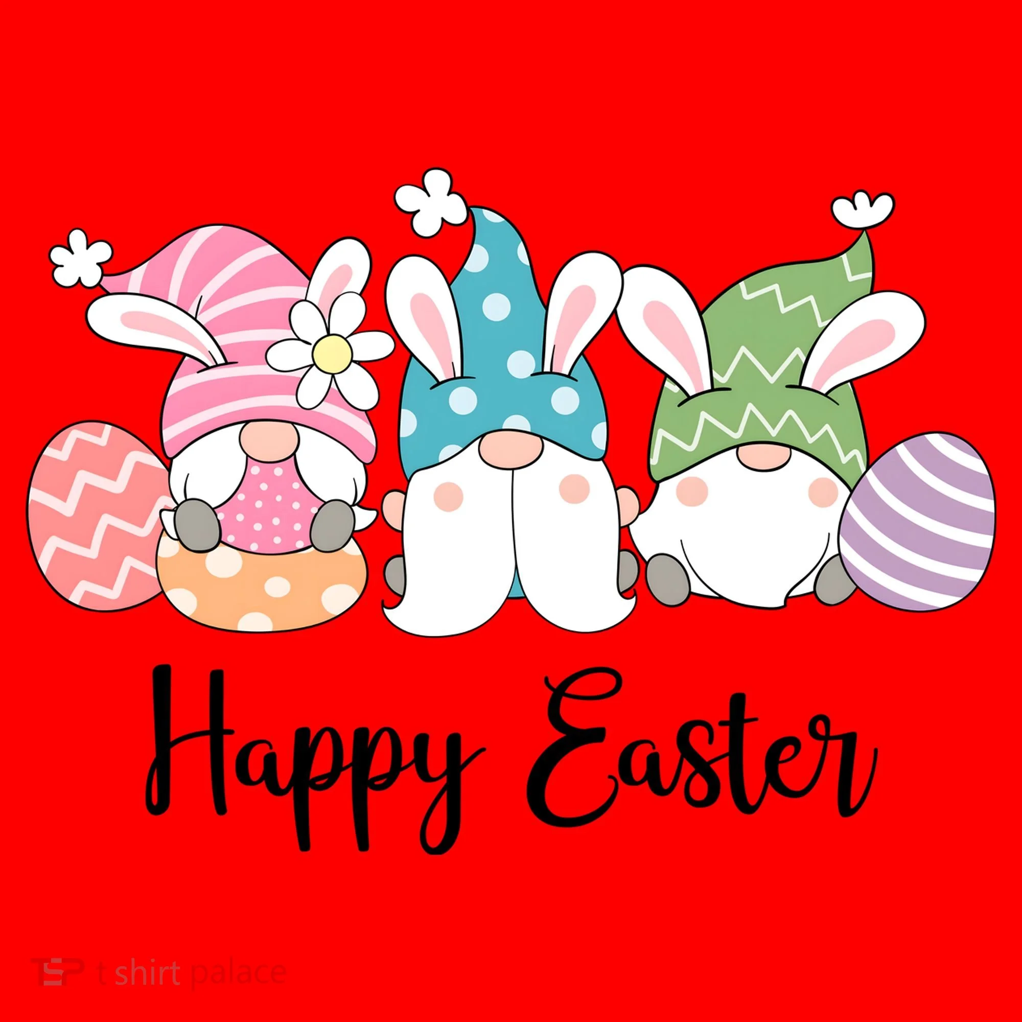 Happy Easter Cute Gnome Holiday Santa Hat