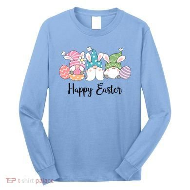 Happy Easter Cute Gnome Holiday Long Sleeve Shirt