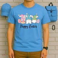 Happy Easter Cute Gnome Holiday T-Shirt thumb 5