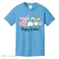 Happy Easter Cute Gnome Holiday Kids T-Shirt thumb 0