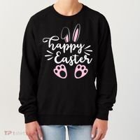 Happy Easter Cute Bunny Holiday Women's Sweatshirt thumb 0