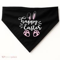 Happy Easter Cute Bunny Holiday USA-Made Doggie Bandana thumb 0