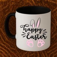 Happy Easter Cute Bunny Holiday Coffee Mug thumb 2