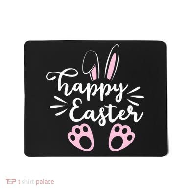 Happy Easter Cute Bunny Holiday Mousepad