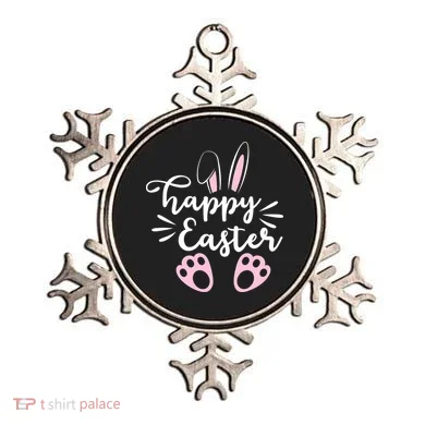 Happy Easter Cute Bunny Holiday Ornament