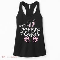 Happy Easter Cute Bunny Holiday Women's Tank Top thumb 0