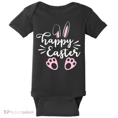 Happy Easter Cute Bunny Holiday Baby Bodysuit