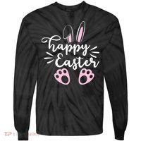 Happy Easter Cute Bunny Holiday Tie-Dye Long Sleeve Shirt thumb 0