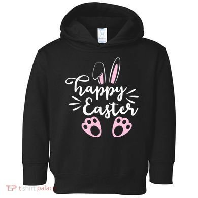 Happy Easter Cute Bunny Holiday Toddler Hoodie