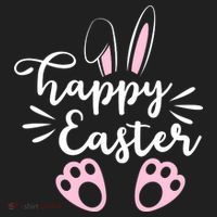 Happy Easter Cute Bunny Holiday Golf Towel thumb 3