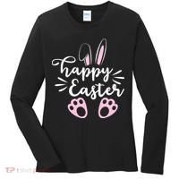 Happy Easter Cute Bunny Holiday Women's Long Sleeve Shirt thumb 0