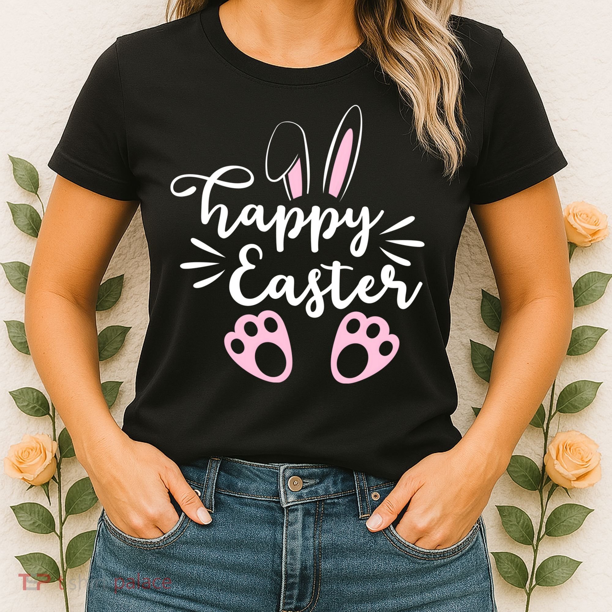 Happy Easter Cute Bunny Holiday Women's T-Shirt