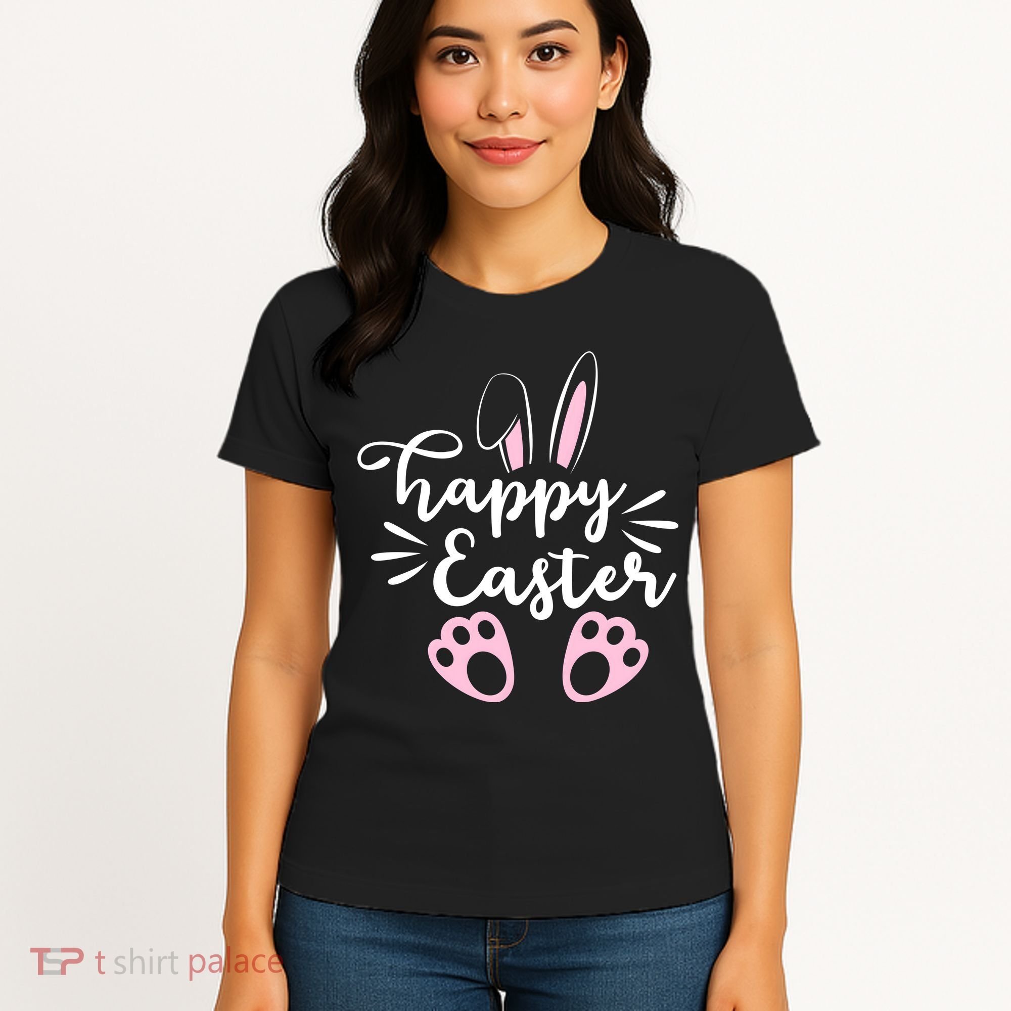 Happy Easter Cute Bunny Holiday Women's T-Shirt