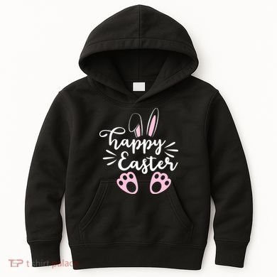 Happy Easter Cute Bunny Holiday Kids Hoodie