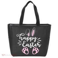 Happy Easter Cute Bunny Holiday Tote Bag thumb 0