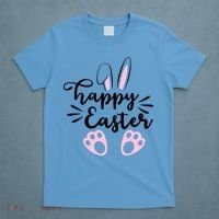 Happy Easter Cute Bunny Holiday T-Shirt thumb 4