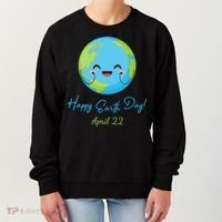 Happy Earth Day April 22 Cute Planet Women's Sweatshirt thumb 0