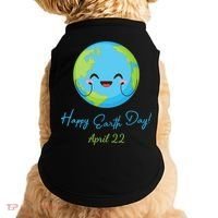 Happy Earth Day April 22 Cute Planet Doggie Tank thumb 0