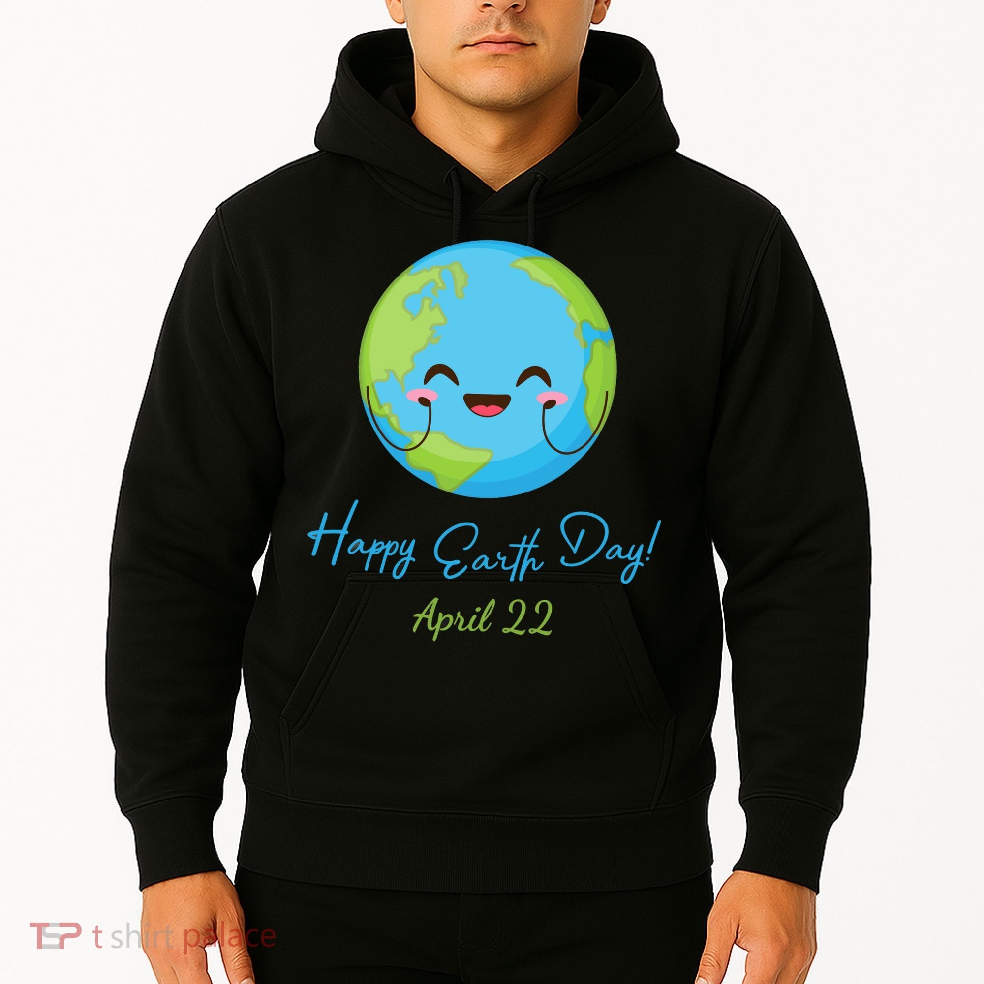 Happy Earth Day April 22 Cute Planet Hoodie
