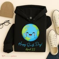 Happy Earth Day April 22 Cute Planet Hoodie thumb 4