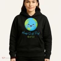 Happy Earth Day April 22 Cute Planet Hoodie thumb 5
