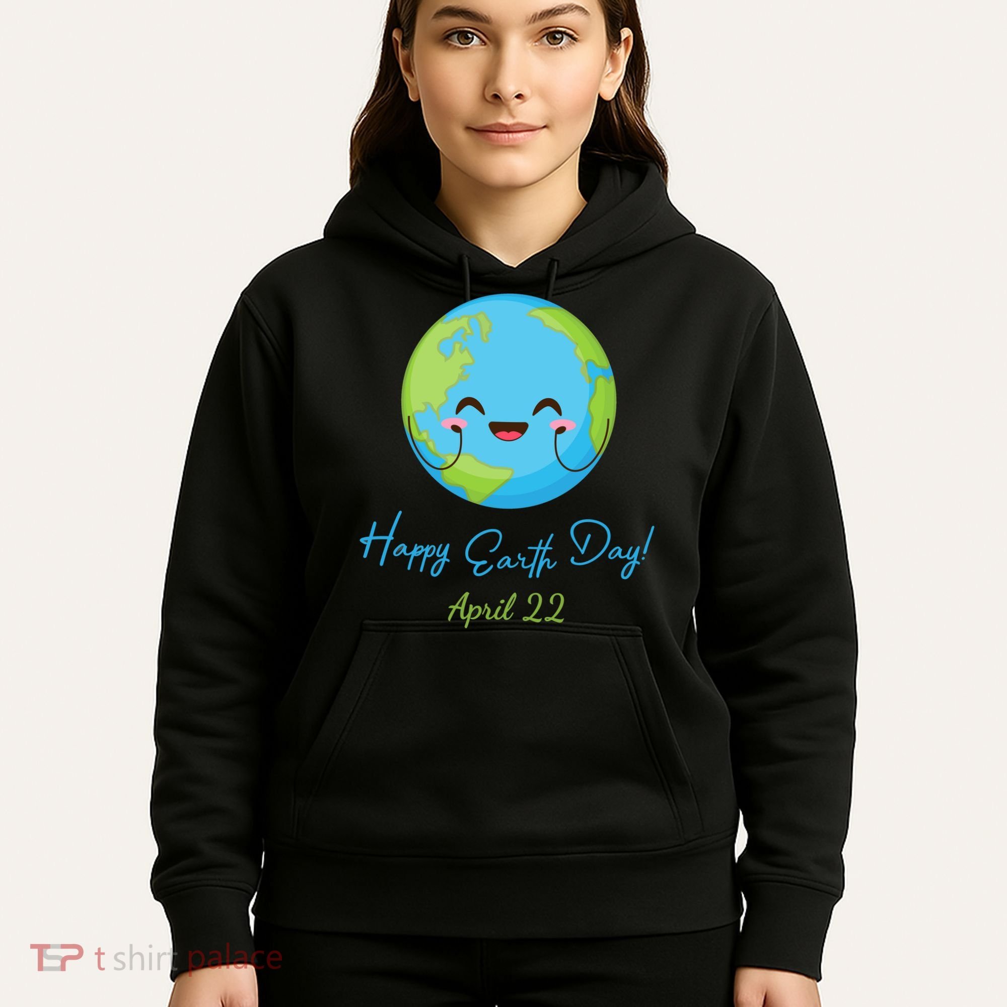 Happy Earth Day April 22 Cute Planet Hoodie