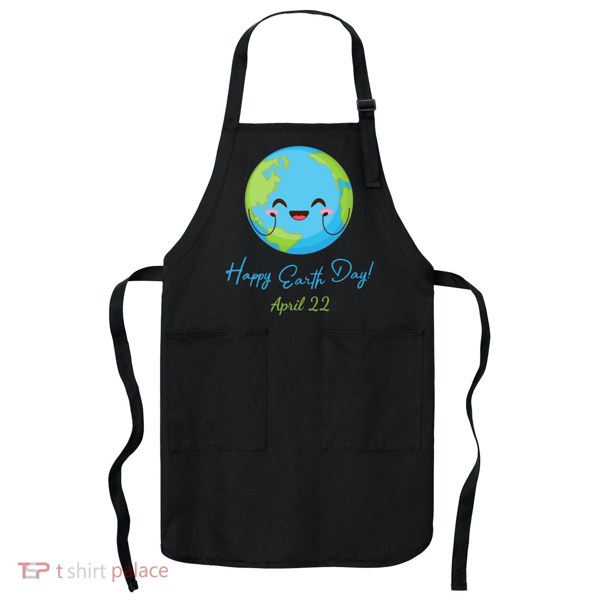 Happy Earth Day April 22 Cute Planet Apron