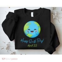 Happy Earth Day April 22 Cute Planet Sweatshirt thumb 2