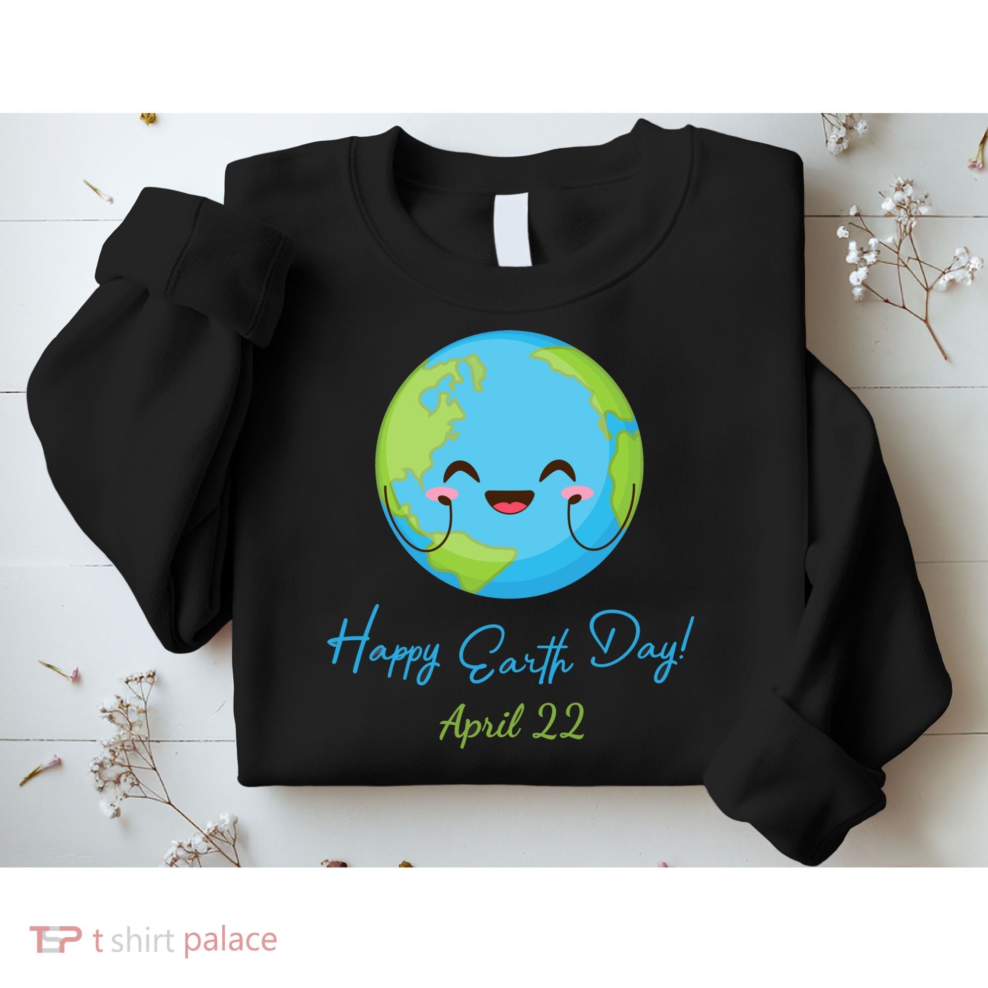 Happy Earth Day April 22 Cute Planet Sweatshirt
