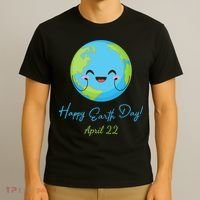 Happy Earth Day April 22 Cute Planet T-Shirt thumb 3