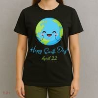 Happy Earth Day April 22 Cute Planet T-Shirt thumb 4