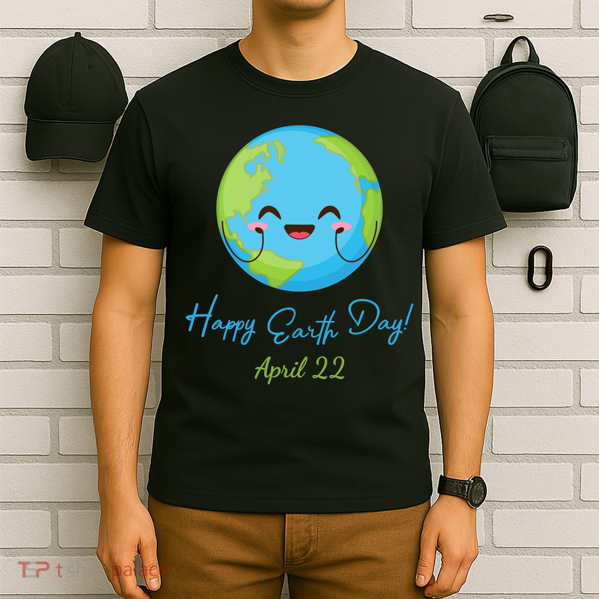 Happy Earth Day April 22 Cute Planet T-Shirt