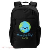Happy Earth Day April 22 Cute Planet Backpack thumb 0