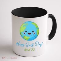 Happy Earth Day April 22 Cute Planet Coffee Mug thumb 1