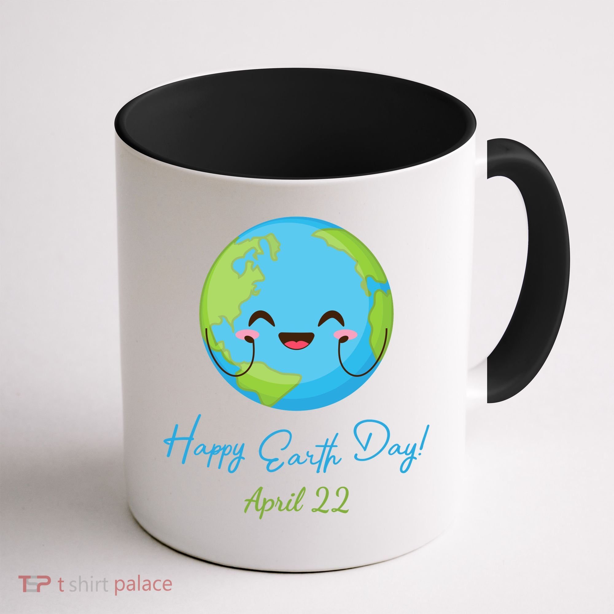 Happy Earth Day April 22 Cute Planet Coffee Mug
