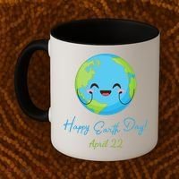 Happy Earth Day April 22 Cute Planet Coffee Mug thumb 2