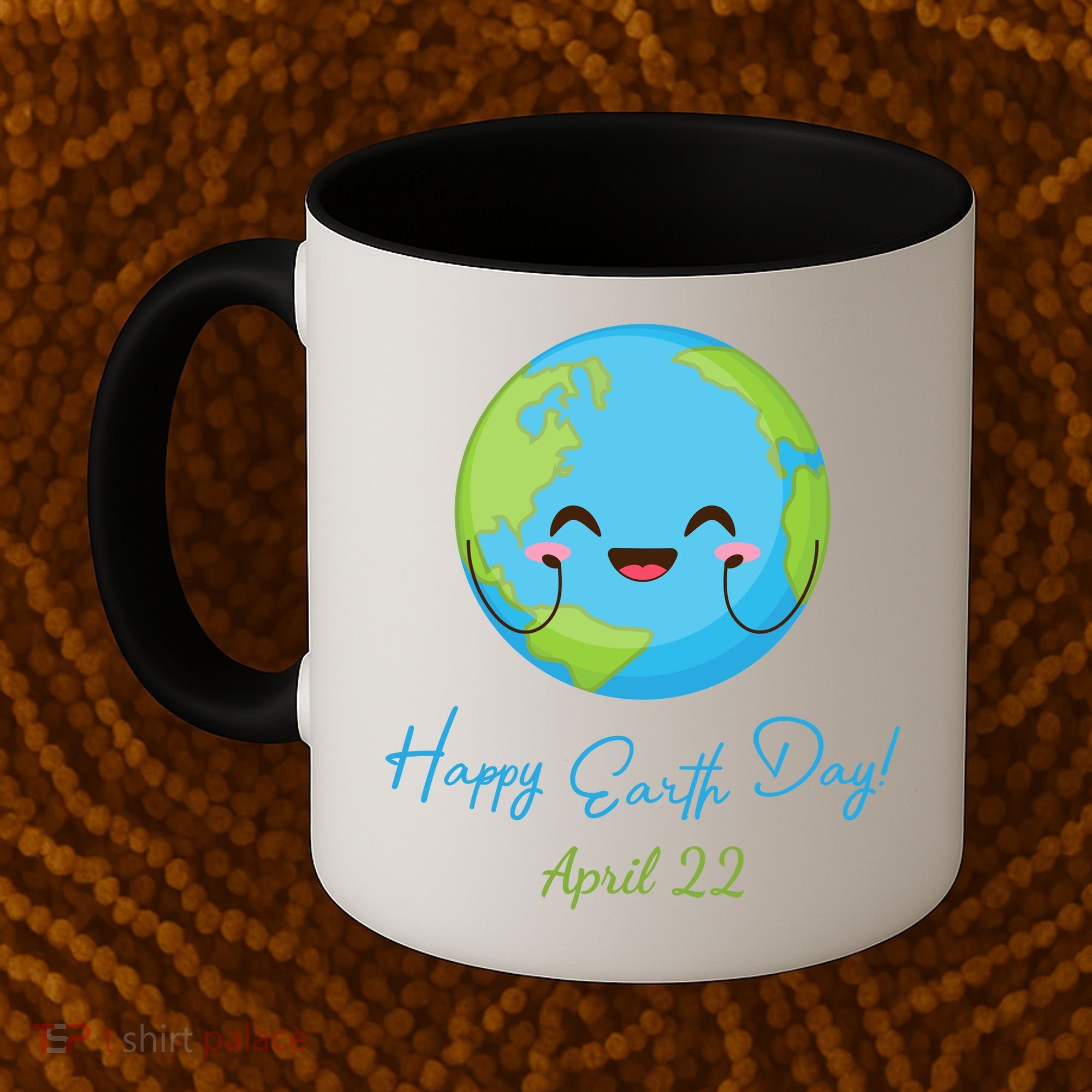 Happy Earth Day April 22 Cute Planet Coffee Mug