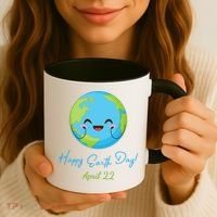 Happy Earth Day April 22 Cute Planet Coffee Mug thumb 3