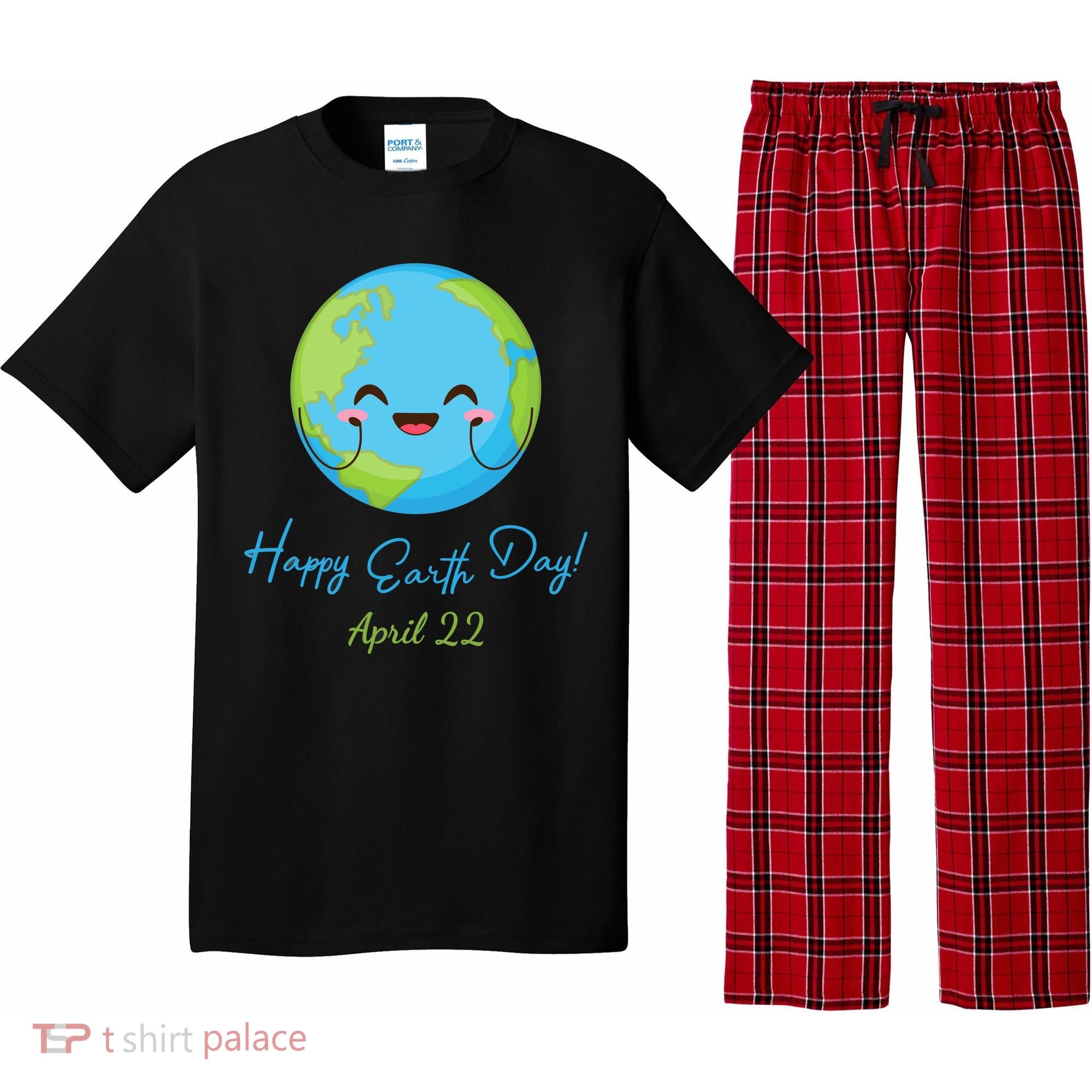 Happy Earth Day April 22 Cute Planet Pajama Set