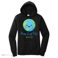 Happy Earth Day April 22 Cute Planet Women's Hoodie thumb 0