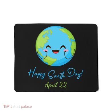 Happy Earth Day April 22 Cute Planet Mousepad