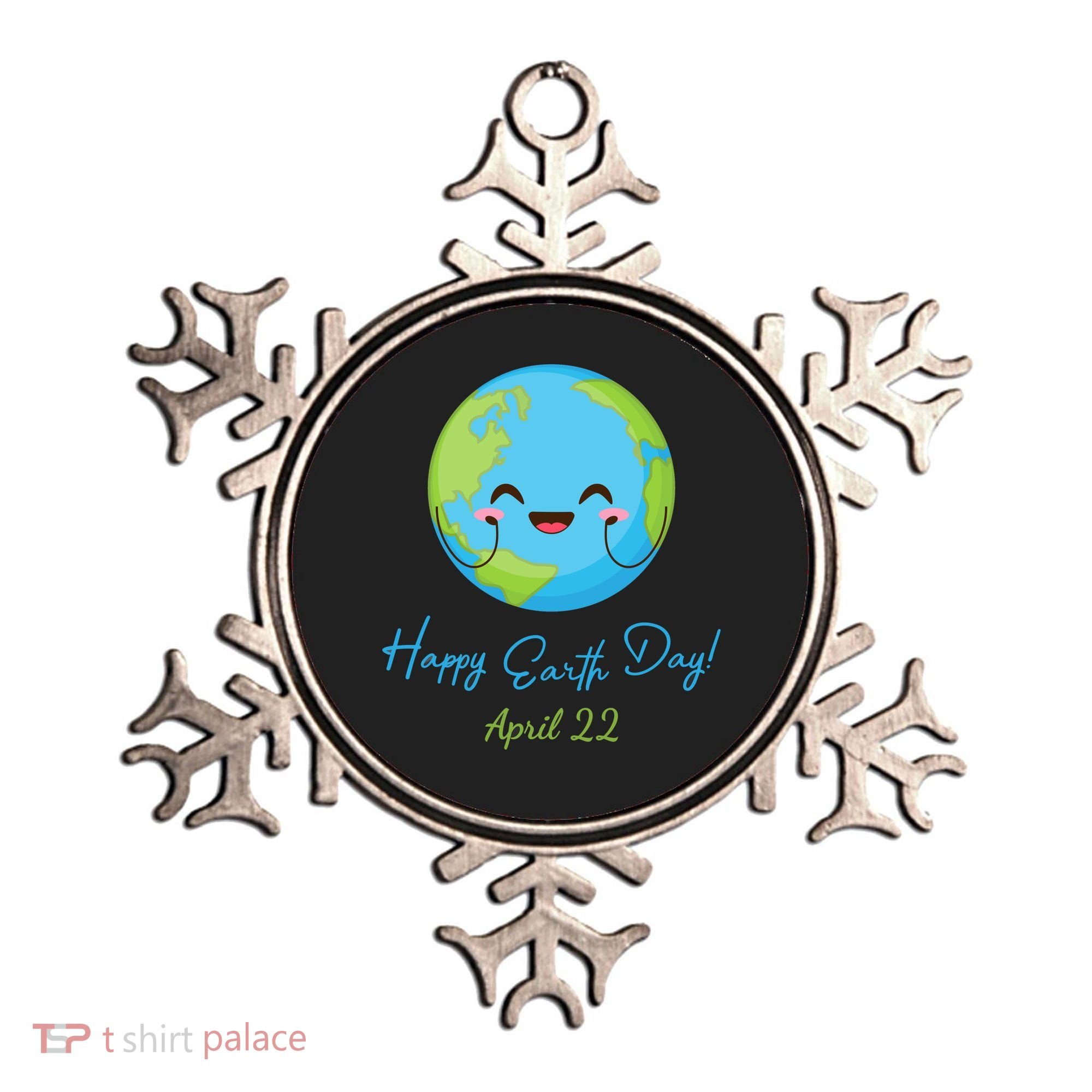 Happy Earth Day April 22 Cute Planet Ornament
