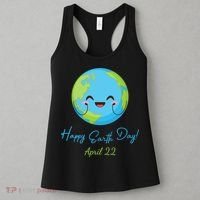 Happy Earth Day April 22 Cute Planet Women's Tank Top thumb 3