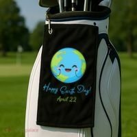 Happy Earth Day April 22 Cute Planet Golf Towel thumb 2